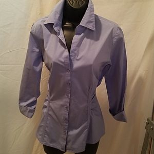 Light Blue Ruched Blouse Size M